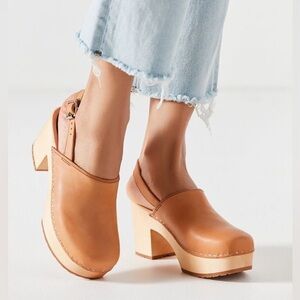 Swedish Hasbeens Jill Plateau clogs